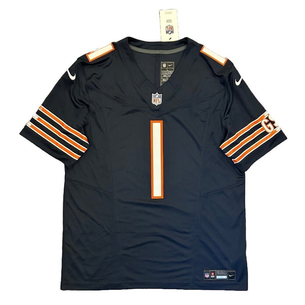 Nike Chicago Bears Football Jersey NFL Fields #1 Men's Size L - Large - NWT $175